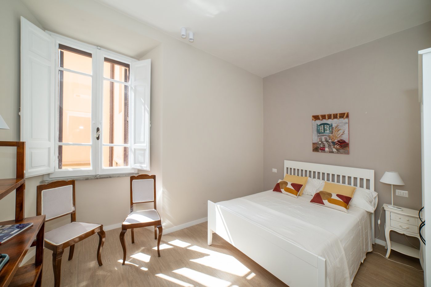 Il balcone sul giardino interno